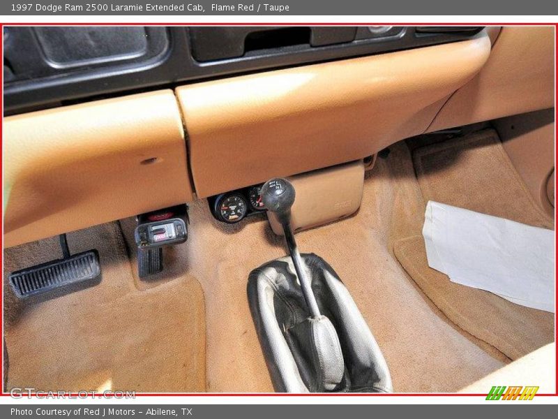 Flame Red / Taupe 1997 Dodge Ram 2500 Laramie Extended Cab