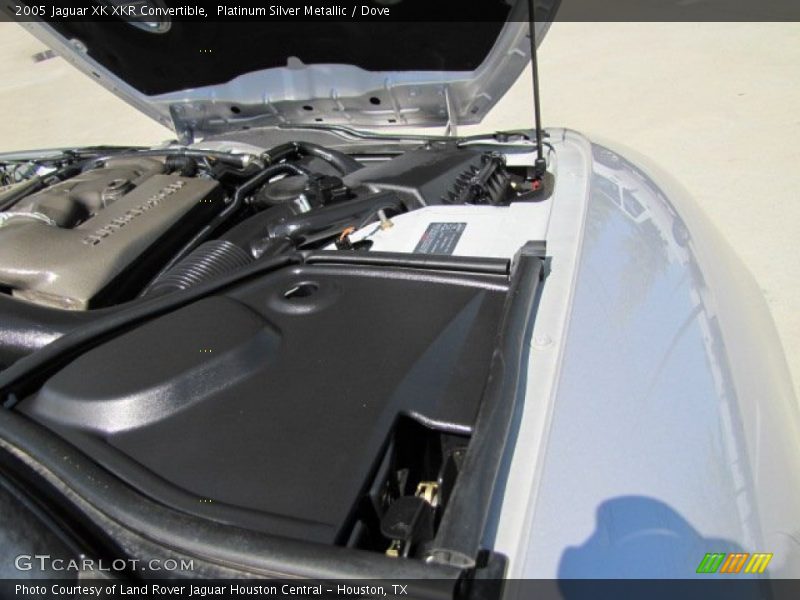 Platinum Silver Metallic / Dove 2005 Jaguar XK XKR Convertible