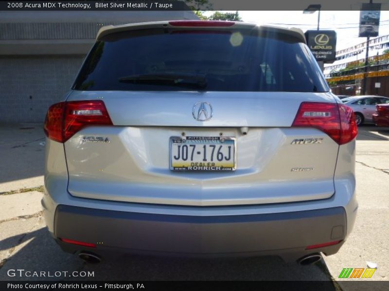 Billet Silver Metallic / Taupe 2008 Acura MDX Technology