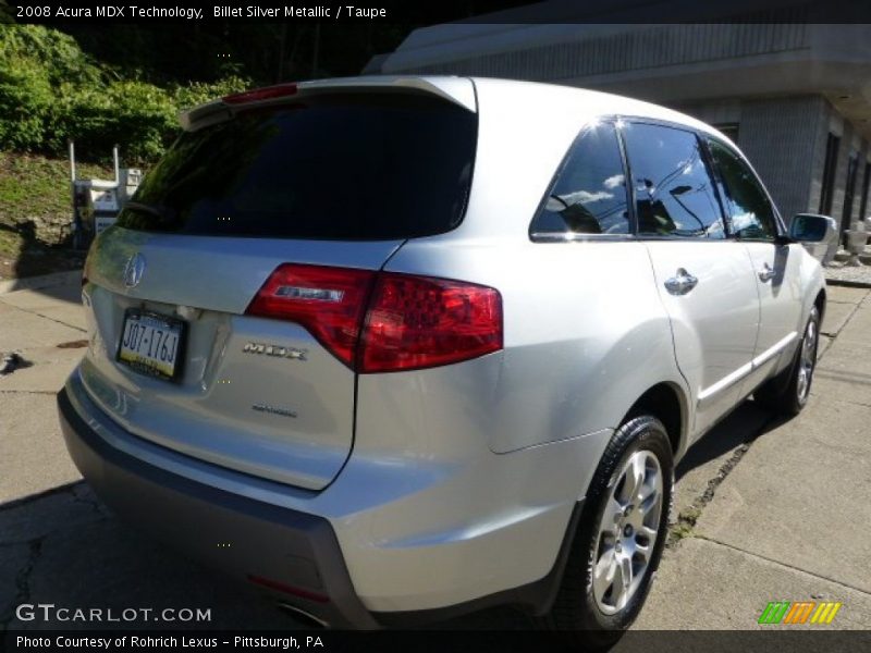 Billet Silver Metallic / Taupe 2008 Acura MDX Technology