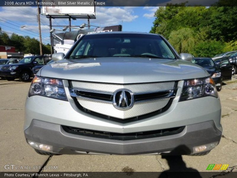 Billet Silver Metallic / Taupe 2008 Acura MDX Technology