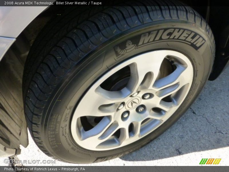 Billet Silver Metallic / Taupe 2008 Acura MDX Technology