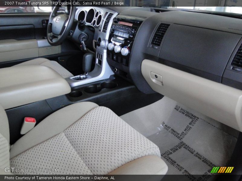 Salsa Red Pearl / Beige 2007 Toyota Tundra SR5 TRD Double Cab