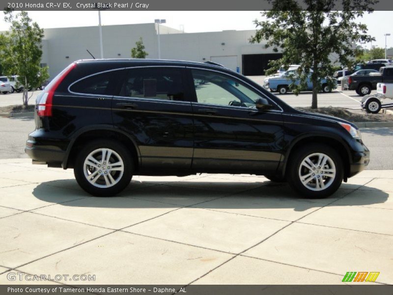 Crystal Black Pearl / Gray 2010 Honda CR-V EX