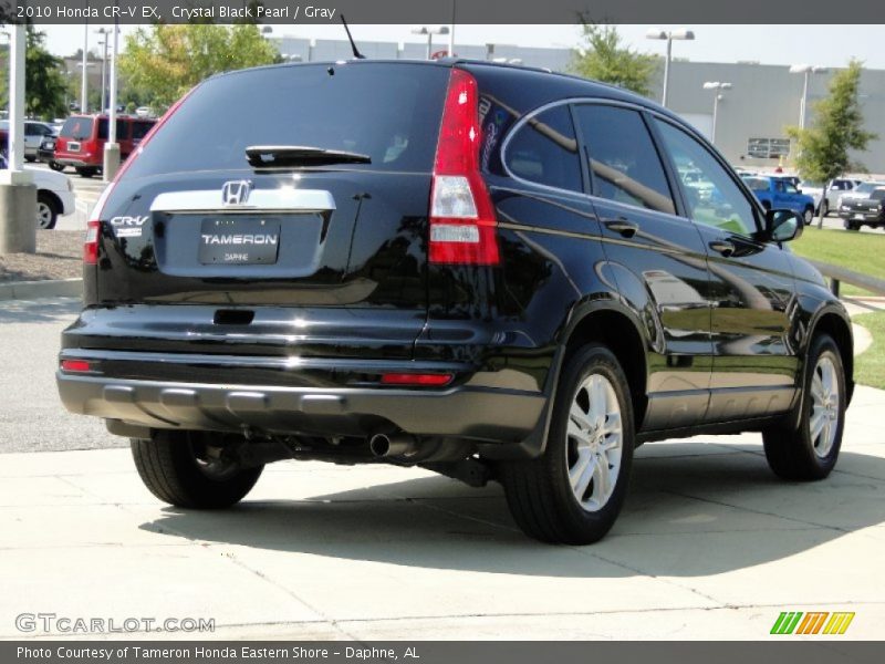 Crystal Black Pearl / Gray 2010 Honda CR-V EX