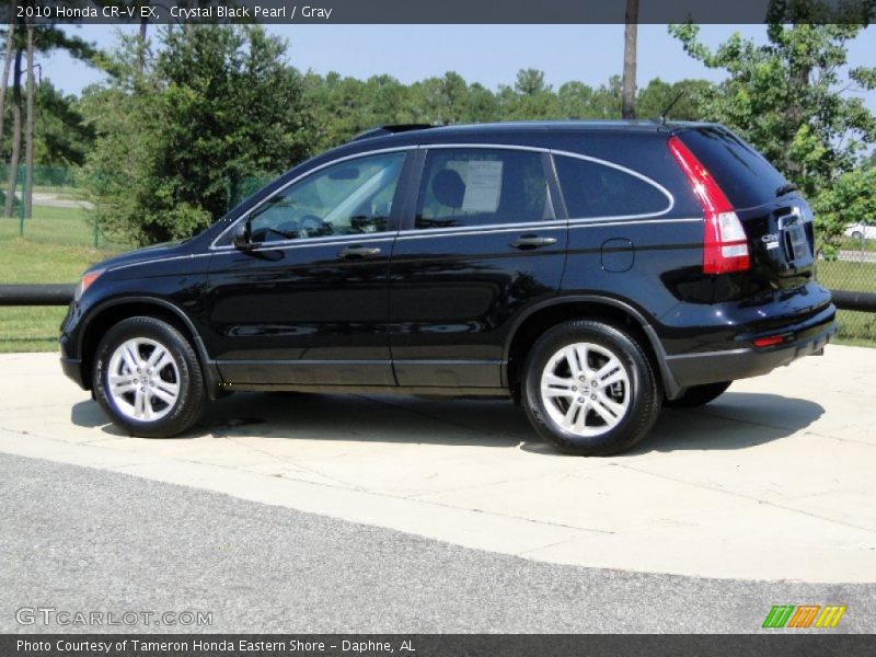 Crystal Black Pearl / Gray 2010 Honda CR-V EX