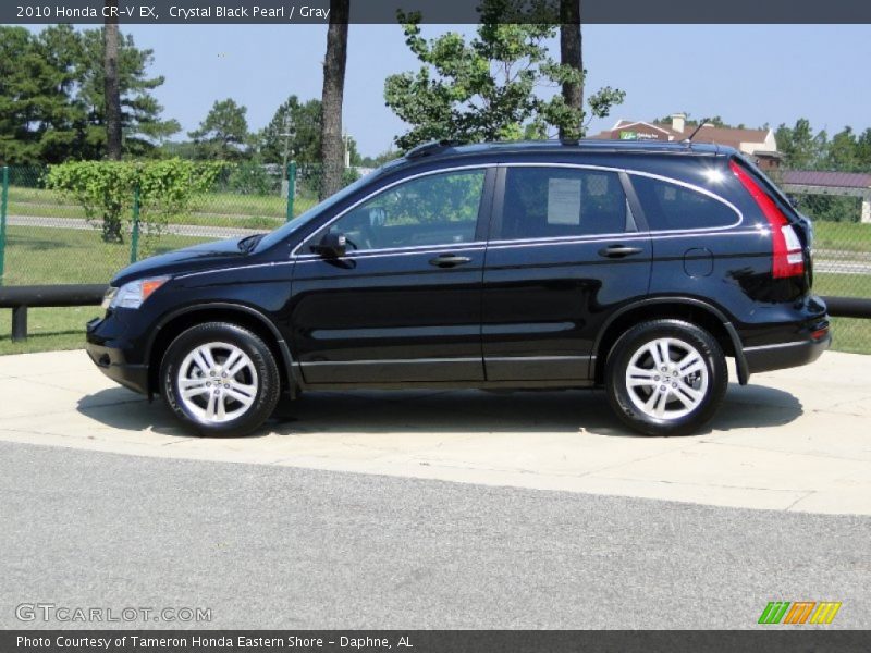 Crystal Black Pearl / Gray 2010 Honda CR-V EX