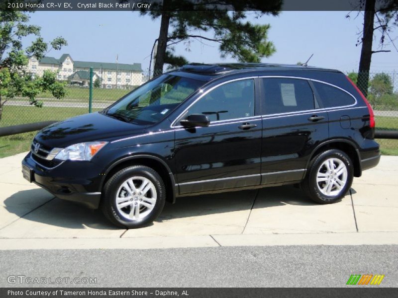 Crystal Black Pearl / Gray 2010 Honda CR-V EX