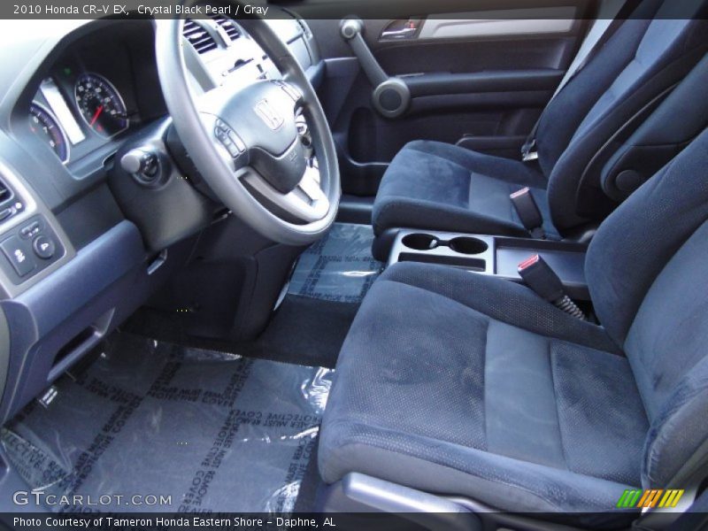 Crystal Black Pearl / Gray 2010 Honda CR-V EX