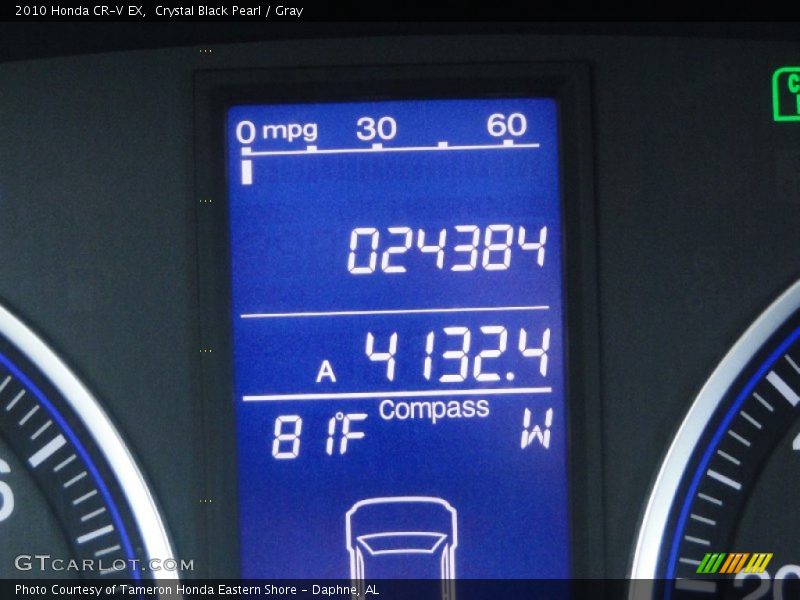 Crystal Black Pearl / Gray 2010 Honda CR-V EX