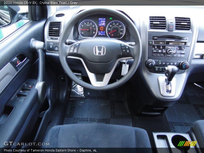 Crystal Black Pearl / Gray 2010 Honda CR-V EX