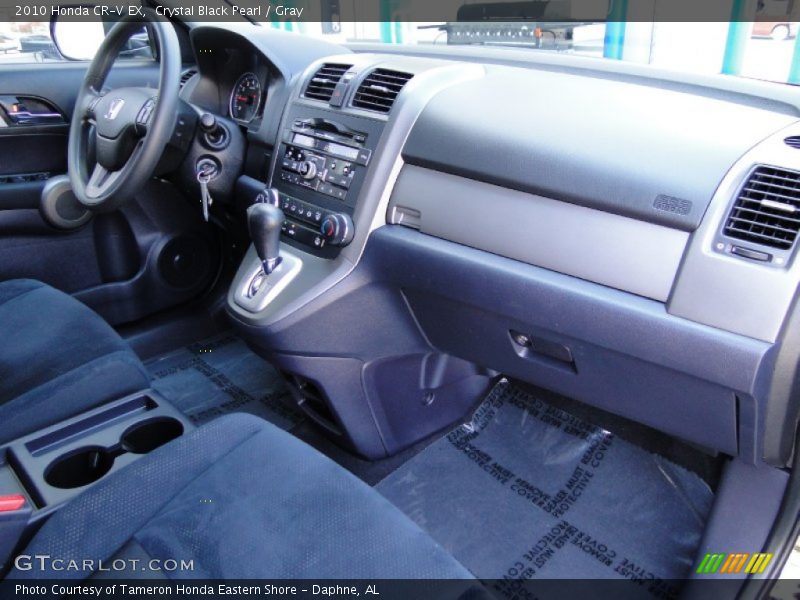 Crystal Black Pearl / Gray 2010 Honda CR-V EX