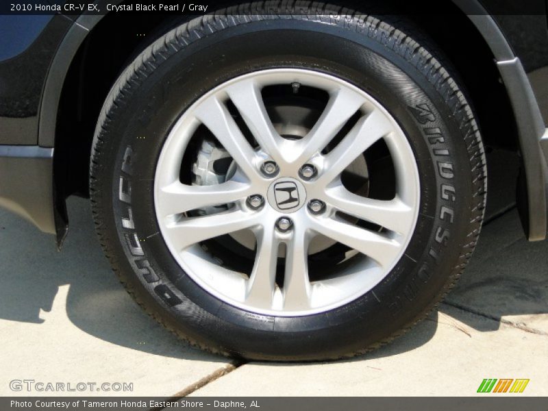 Crystal Black Pearl / Gray 2010 Honda CR-V EX