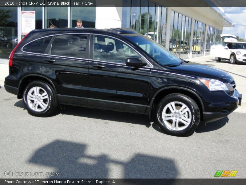Crystal Black Pearl / Gray 2010 Honda CR-V EX
