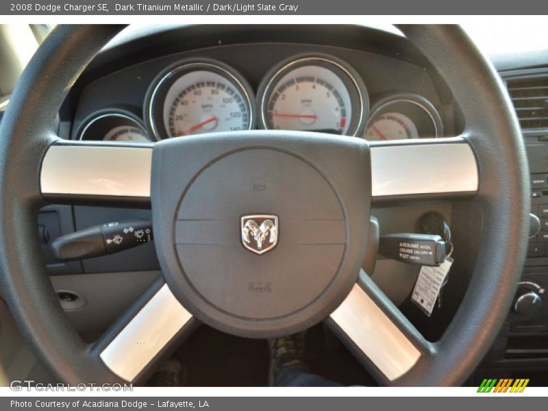 Dark Titanium Metallic / Dark/Light Slate Gray 2008 Dodge Charger SE