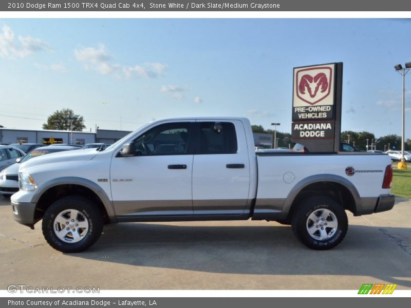 Stone White / Dark Slate/Medium Graystone 2010 Dodge Ram 1500 TRX4 Quad Cab 4x4