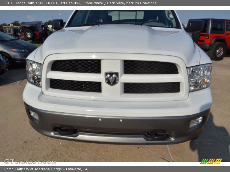 Stone White / Dark Slate/Medium Graystone 2010 Dodge Ram 1500 TRX4 Quad Cab 4x4