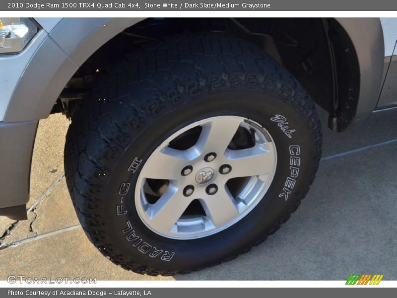 Stone White / Dark Slate/Medium Graystone 2010 Dodge Ram 1500 TRX4 Quad Cab 4x4