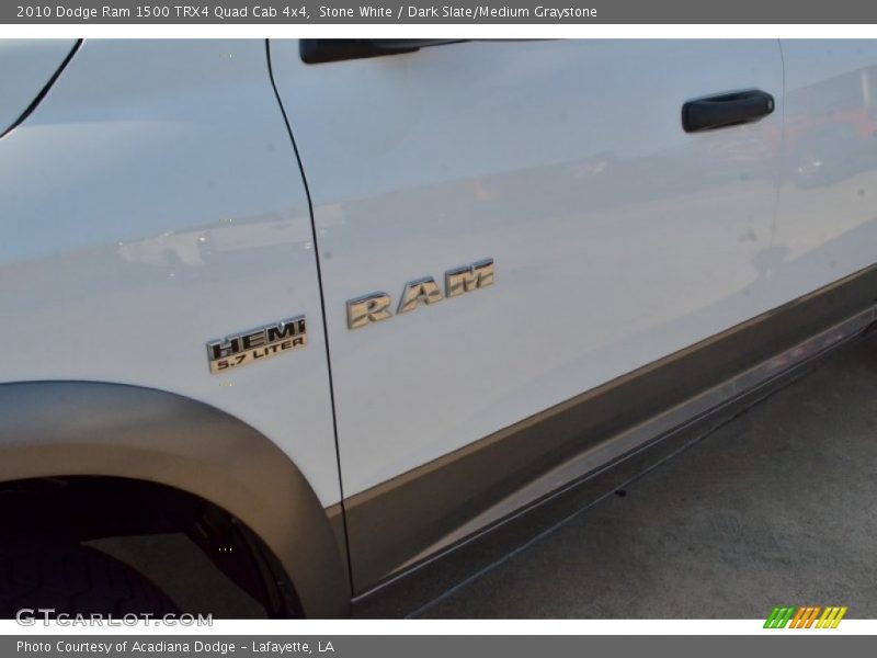 Stone White / Dark Slate/Medium Graystone 2010 Dodge Ram 1500 TRX4 Quad Cab 4x4