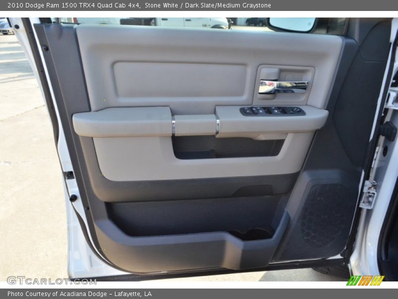 Stone White / Dark Slate/Medium Graystone 2010 Dodge Ram 1500 TRX4 Quad Cab 4x4