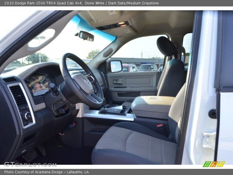 Stone White / Dark Slate/Medium Graystone 2010 Dodge Ram 1500 TRX4 Quad Cab 4x4