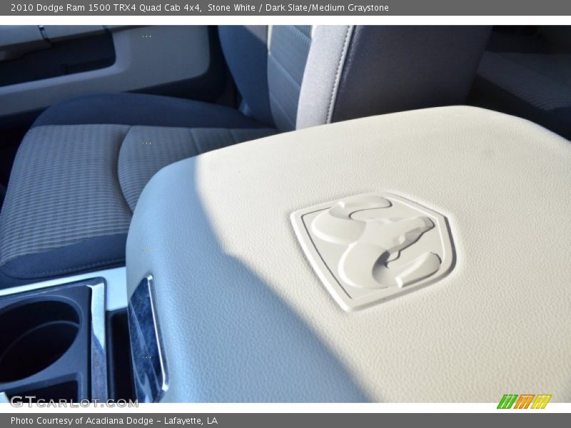 Stone White / Dark Slate/Medium Graystone 2010 Dodge Ram 1500 TRX4 Quad Cab 4x4
