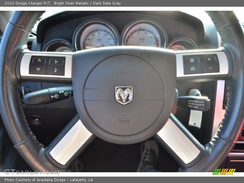 Bright Silver Metallic / Dark Slate Gray 2010 Dodge Charger R/T