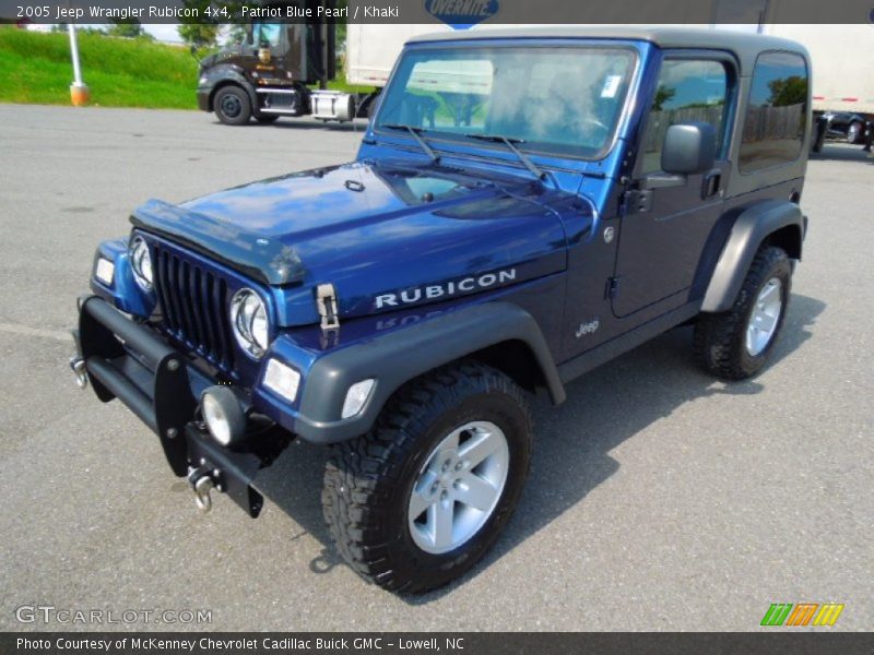 Patriot Blue Pearl / Khaki 2005 Jeep Wrangler Rubicon 4x4