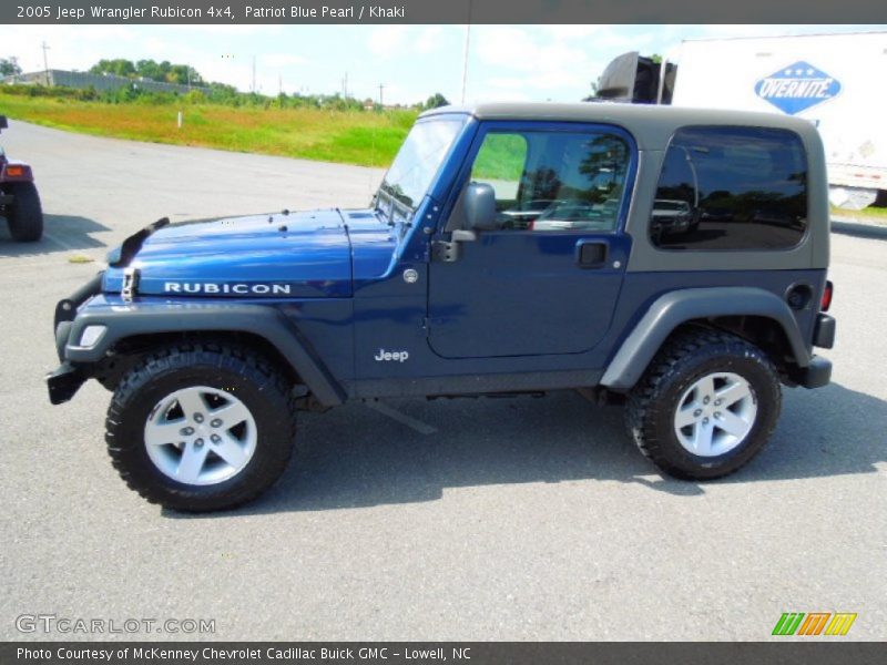 Patriot Blue Pearl / Khaki 2005 Jeep Wrangler Rubicon 4x4