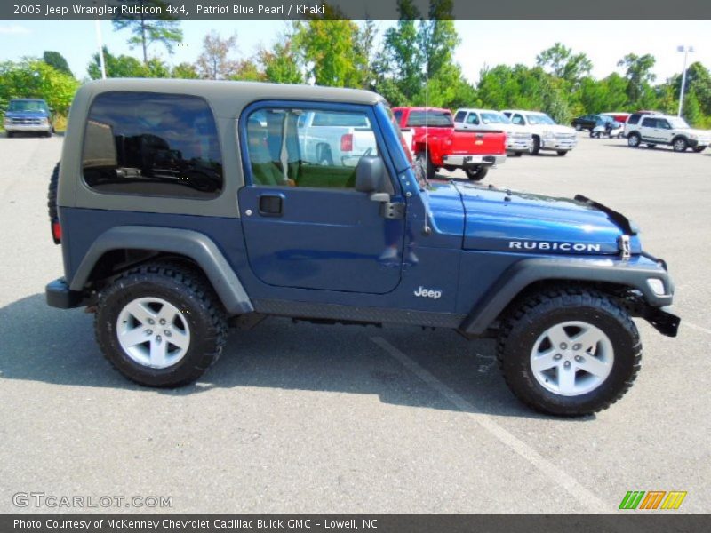 Patriot Blue Pearl / Khaki 2005 Jeep Wrangler Rubicon 4x4