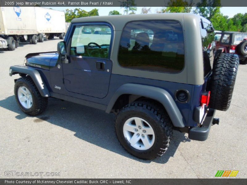 Patriot Blue Pearl / Khaki 2005 Jeep Wrangler Rubicon 4x4