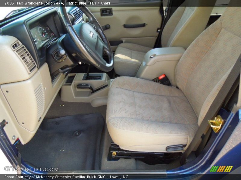 Patriot Blue Pearl / Khaki 2005 Jeep Wrangler Rubicon 4x4