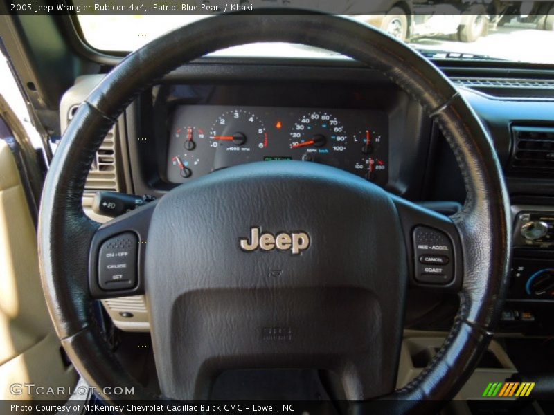 Patriot Blue Pearl / Khaki 2005 Jeep Wrangler Rubicon 4x4