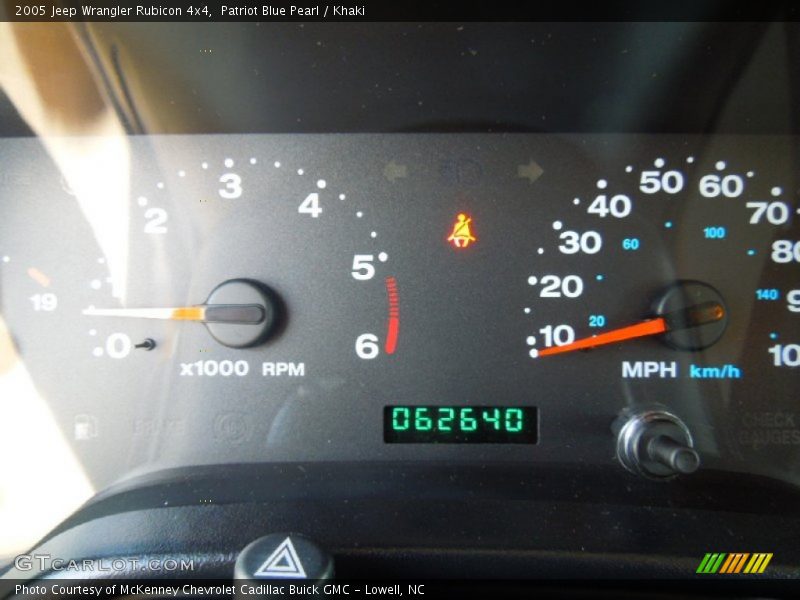 Patriot Blue Pearl / Khaki 2005 Jeep Wrangler Rubicon 4x4