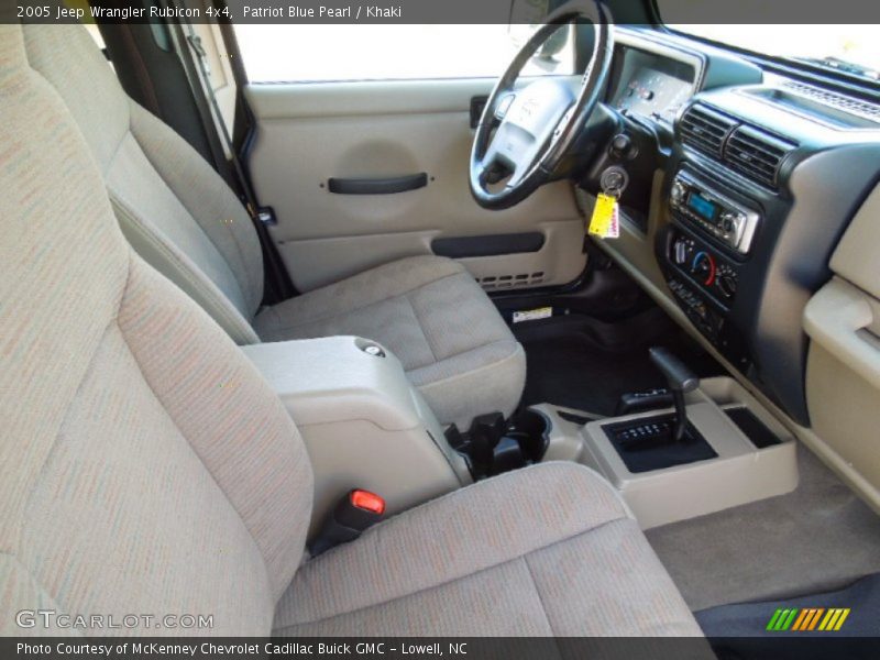 Patriot Blue Pearl / Khaki 2005 Jeep Wrangler Rubicon 4x4