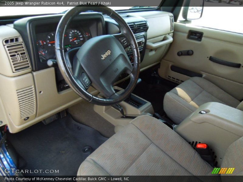 Patriot Blue Pearl / Khaki 2005 Jeep Wrangler Rubicon 4x4