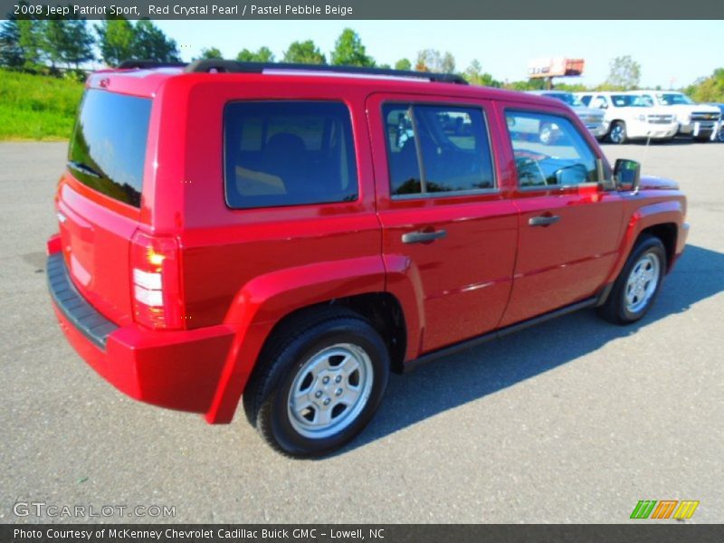 Red Crystal Pearl / Pastel Pebble Beige 2008 Jeep Patriot Sport