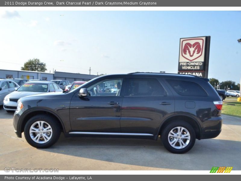 Dark Charcoal Pearl / Dark Graystone/Medium Graystone 2011 Dodge Durango Crew
