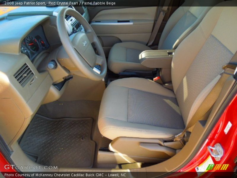 Red Crystal Pearl / Pastel Pebble Beige 2008 Jeep Patriot Sport