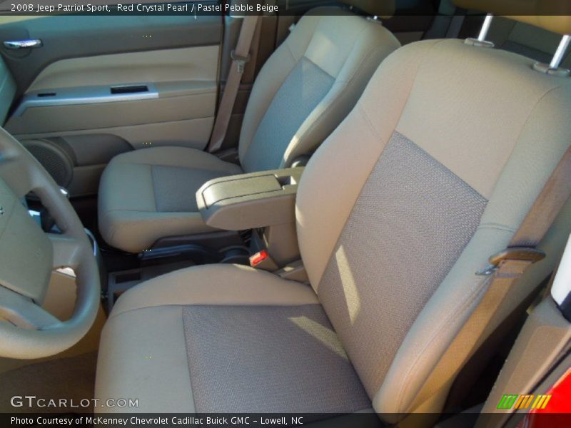Red Crystal Pearl / Pastel Pebble Beige 2008 Jeep Patriot Sport
