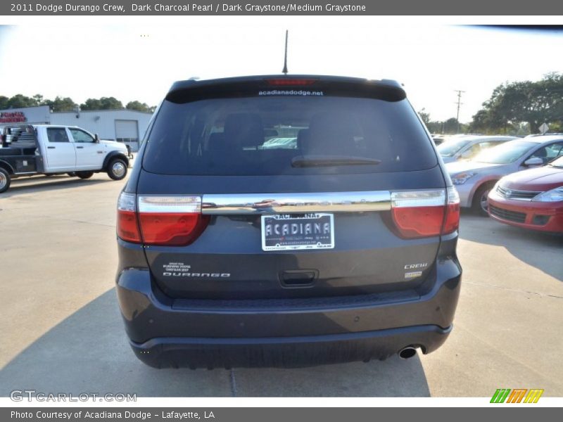 Dark Charcoal Pearl / Dark Graystone/Medium Graystone 2011 Dodge Durango Crew