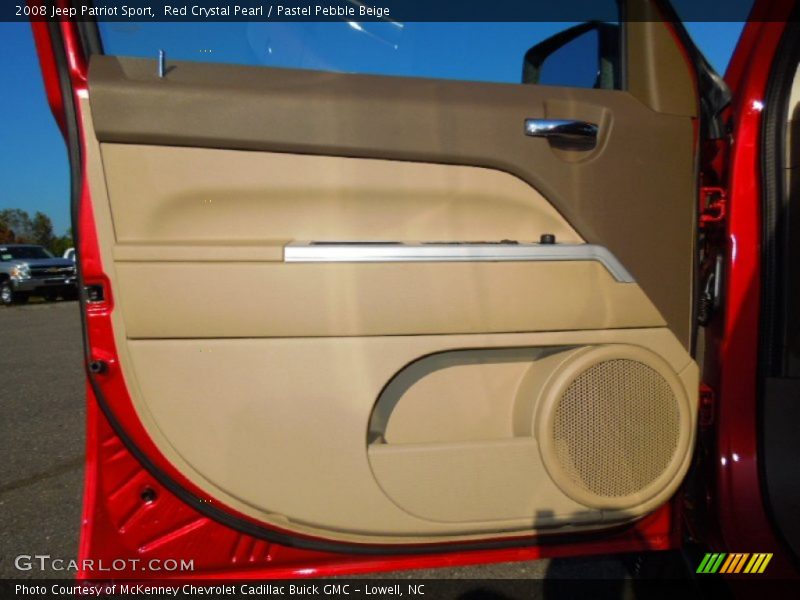 Red Crystal Pearl / Pastel Pebble Beige 2008 Jeep Patriot Sport