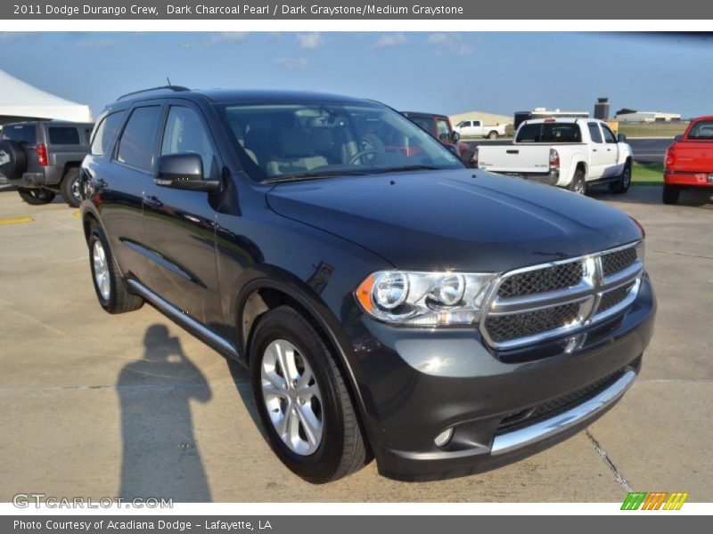 Dark Charcoal Pearl / Dark Graystone/Medium Graystone 2011 Dodge Durango Crew