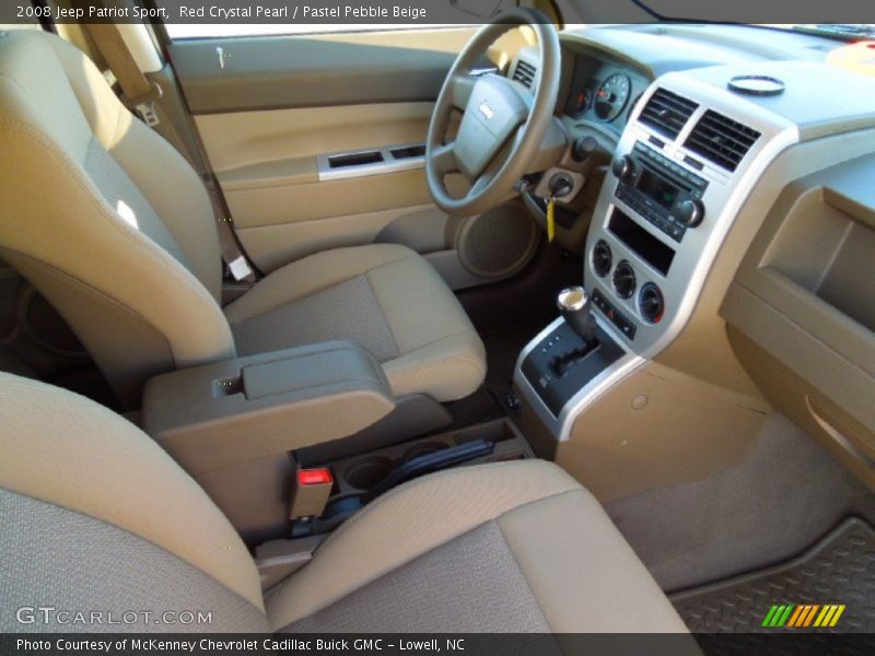 Red Crystal Pearl / Pastel Pebble Beige 2008 Jeep Patriot Sport