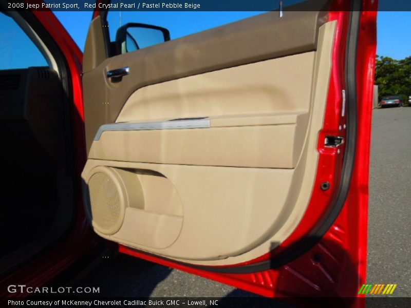 Red Crystal Pearl / Pastel Pebble Beige 2008 Jeep Patriot Sport