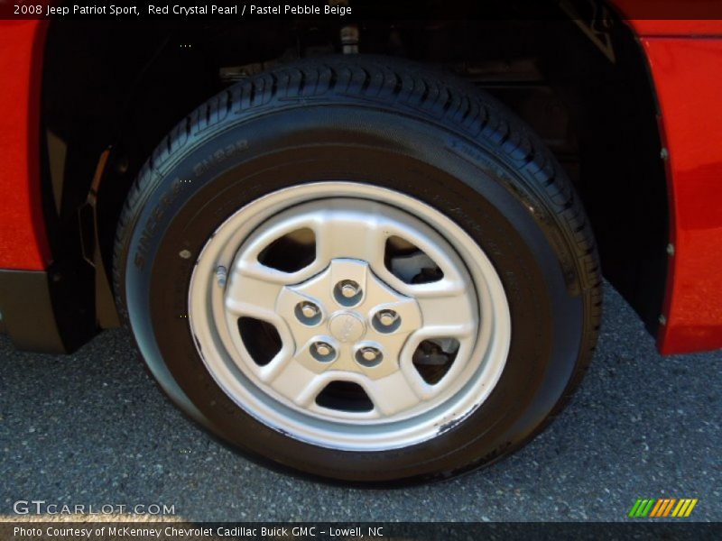 Red Crystal Pearl / Pastel Pebble Beige 2008 Jeep Patriot Sport
