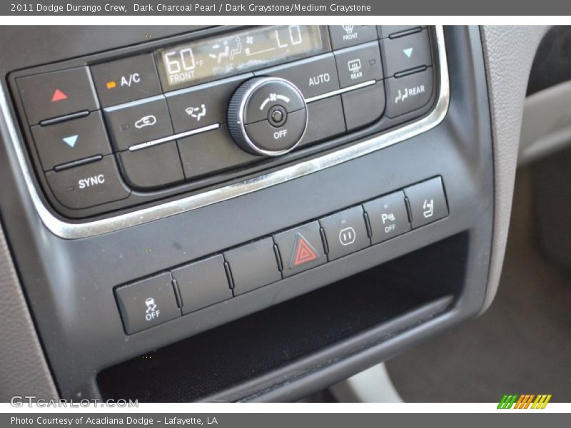 Dark Charcoal Pearl / Dark Graystone/Medium Graystone 2011 Dodge Durango Crew