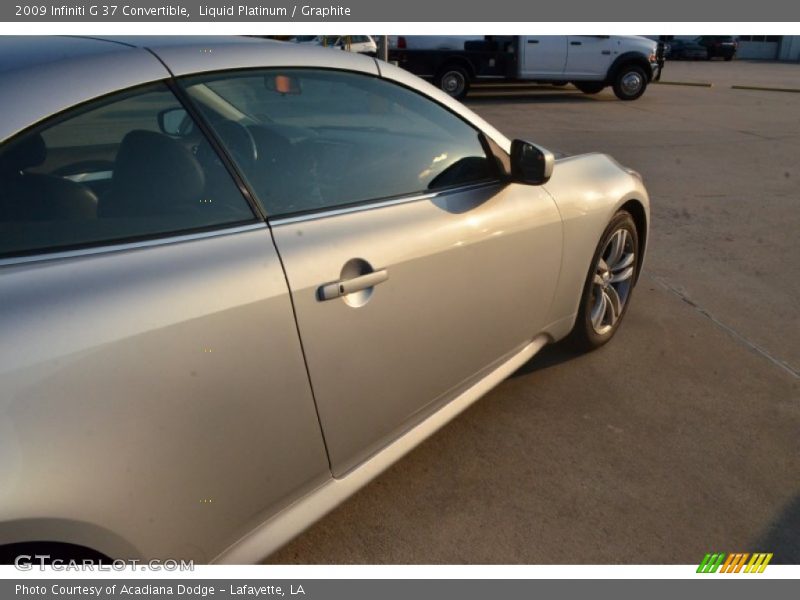 Liquid Platinum / Graphite 2009 Infiniti G 37 Convertible