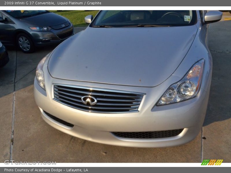Liquid Platinum / Graphite 2009 Infiniti G 37 Convertible