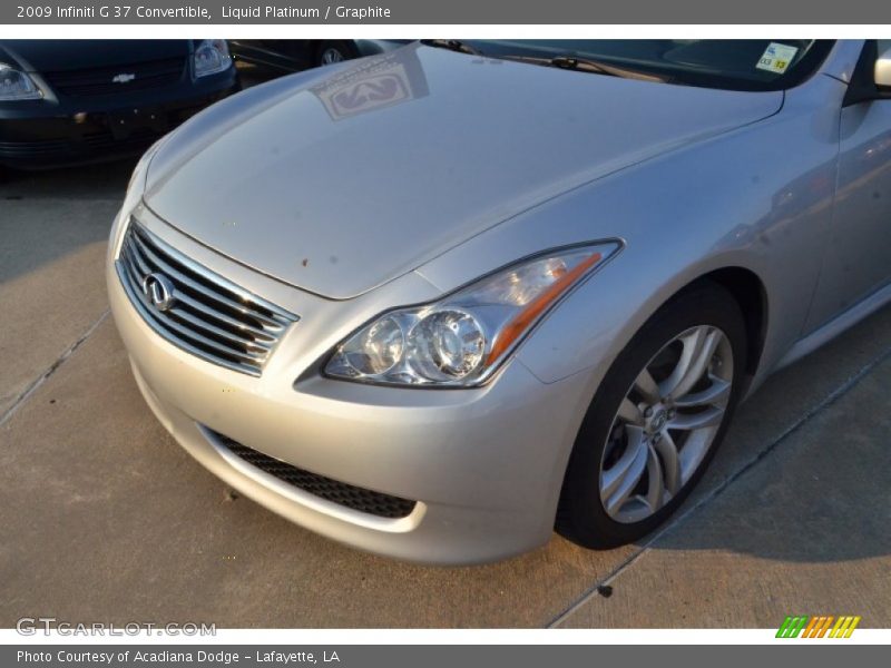 Liquid Platinum / Graphite 2009 Infiniti G 37 Convertible